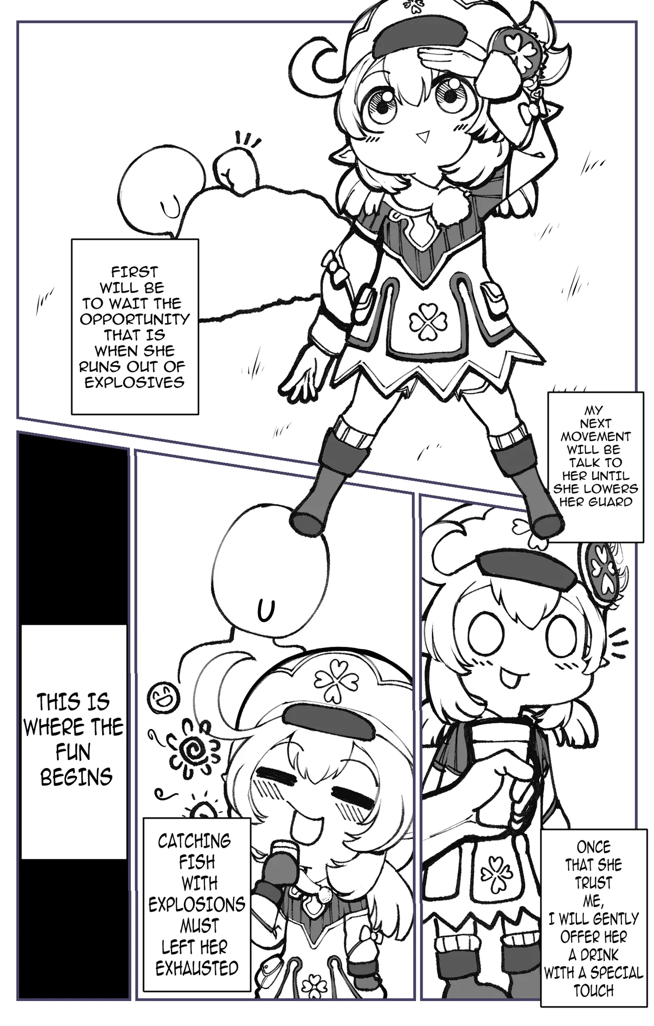 Illustrated Guide on How to XXX Klee porn comic picture 4
