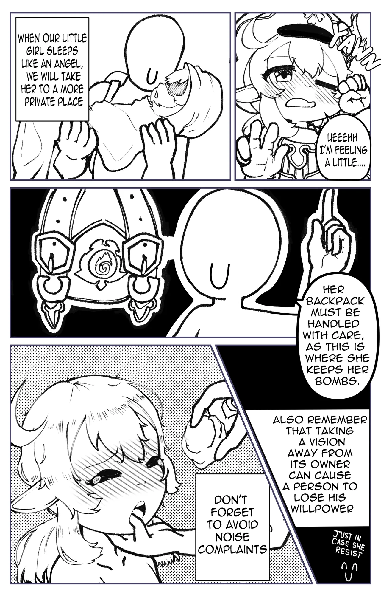 Illustrated Guide on How to XXX Klee porn comic picture 5