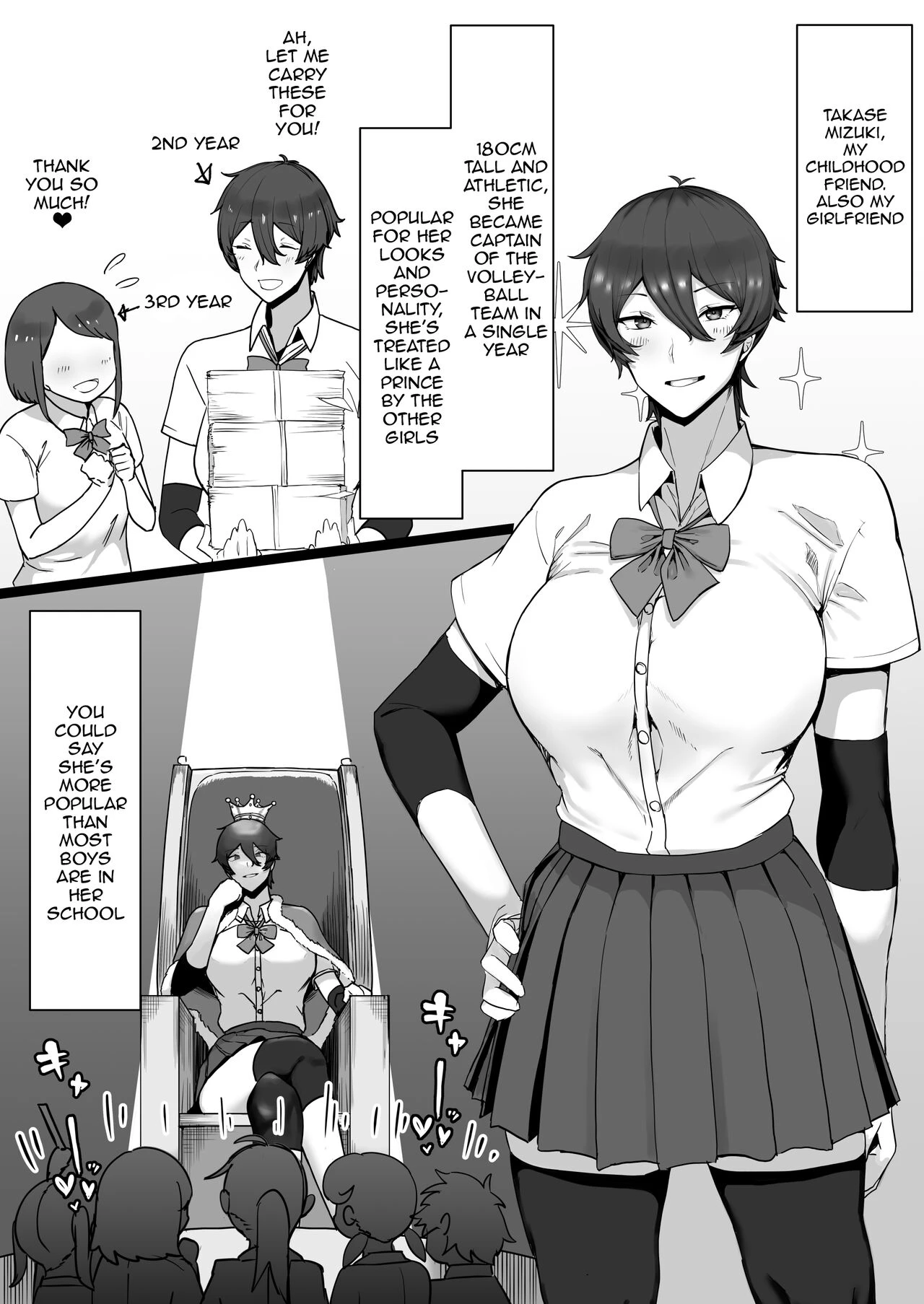 I'm A Girl With Princely Vibes | Ouji-sama-kei de Joshi kara Motemote dakedo Jitsu wa Maso Mesu Neko na Osananajimi to Jittori Ecchi suru Hon porn comic picture 7