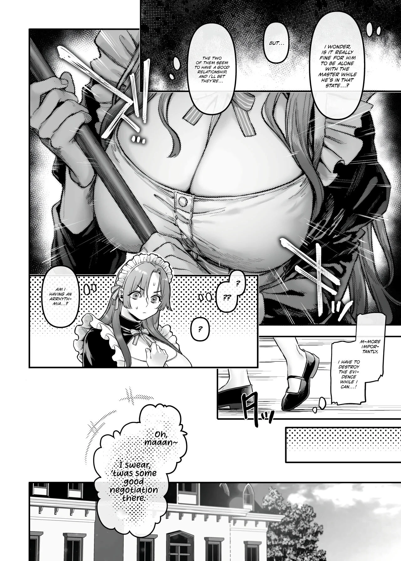 Infiltrate! Debt Repayment RTA of a Spy on the Brink ~The Crossdressing Maid and the Oni Boss~ | Sennyuu! Gakeppuchi Spy no Shakkinhensai RTA ~Josou Maid to Oni Joushi~ porn comic picture 26