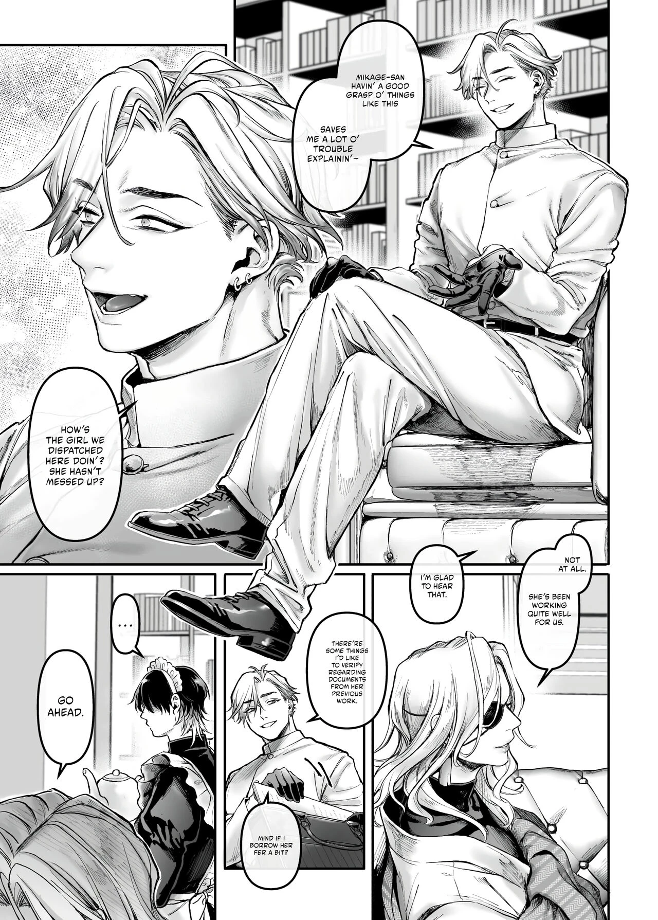 Infiltrate! Debt Repayment RTA of a Spy on the Brink ~The Crossdressing Maid and the Oni Boss~ | Sennyuu! Gakeppuchi Spy no Shakkinhensai RTA ~Josou Maid to Oni Joushi~ porn comic picture 27