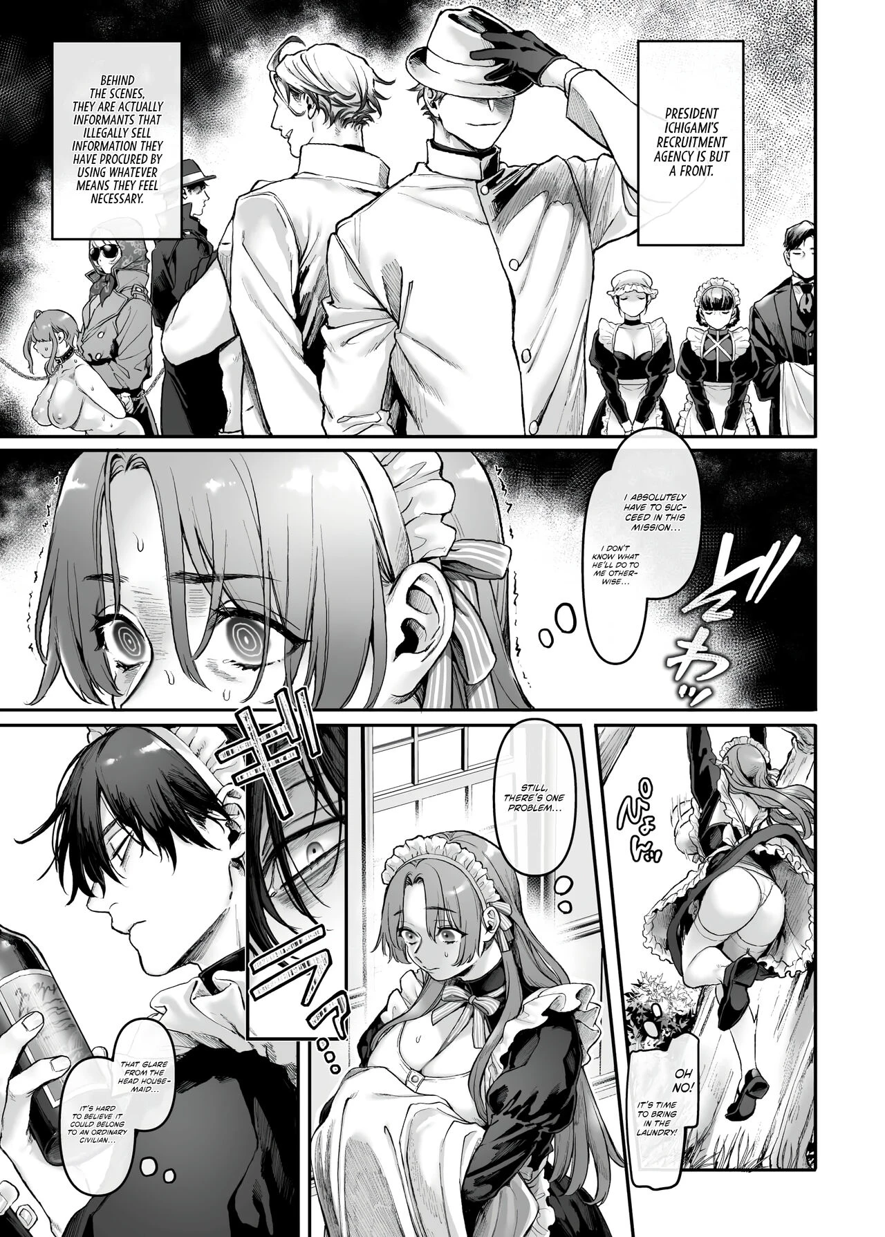 Infiltrate! Debt Repayment RTA of a Spy on the Brink ~The Crossdressing Maid and the Oni Boss~ | Sennyuu! Gakeppuchi Spy no Shakkinhensai RTA ~Josou Maid to Oni Joushi~ porn comic picture 9