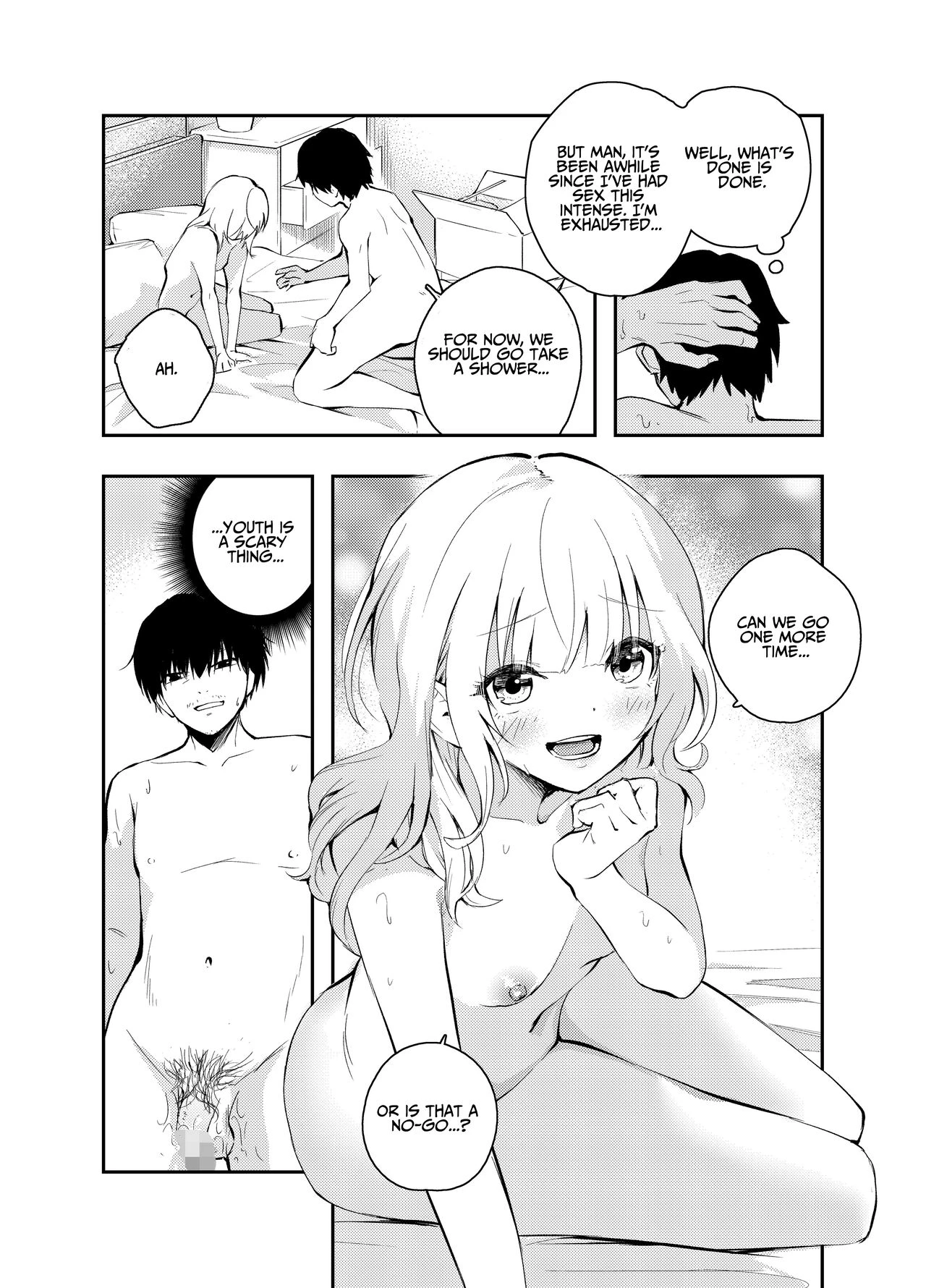 Is Having Sex With My Rejuvenated Wife Considered Cheating? | Mukashi no Sugata ni Modotta Tsuma to no Sex wa Uwaki desu ka? porn comic picture 34