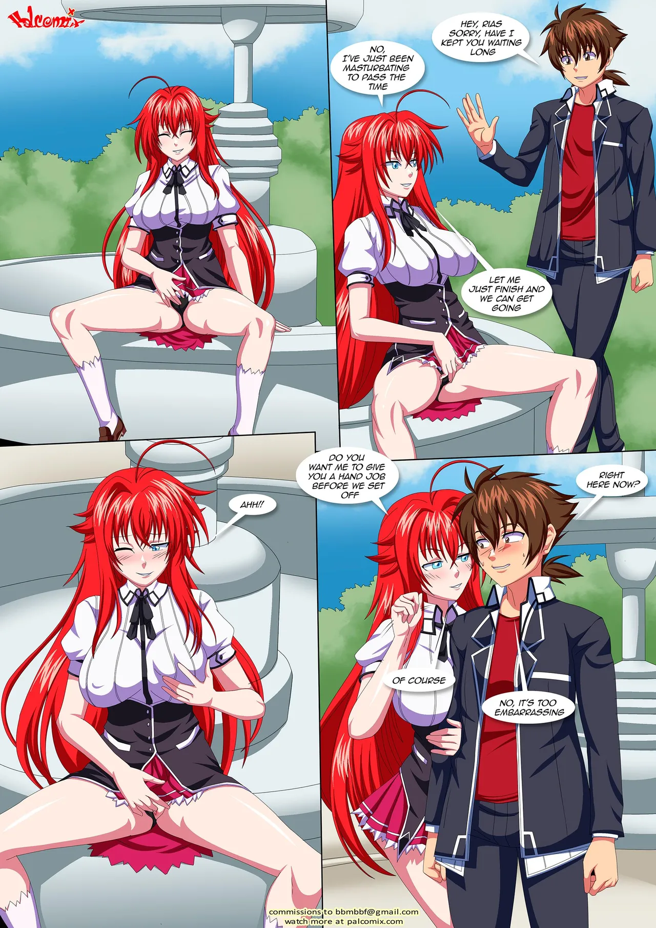 Issei's Date with Rias porn comic picture 4