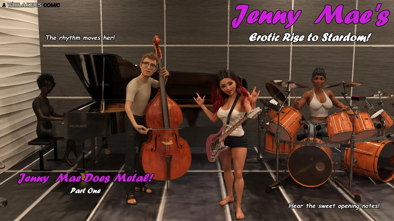Jenny Mae Does Metal! porn comic picture 1