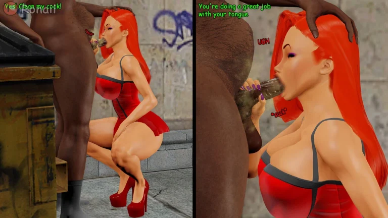 Jessica Rabbit fucks a Homeless Fan porn comic picture 24