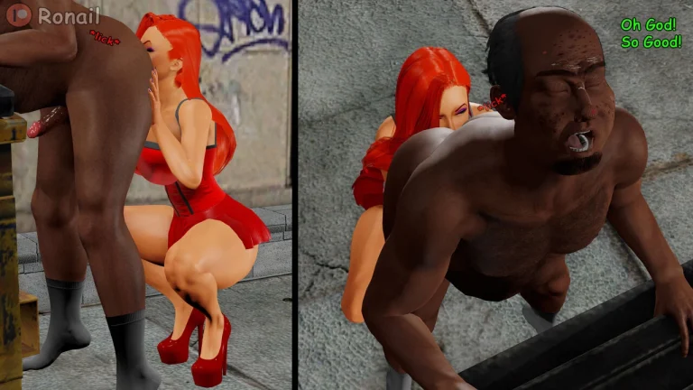 Jessica Rabbit fucks a Homeless Fan porn comic picture 29