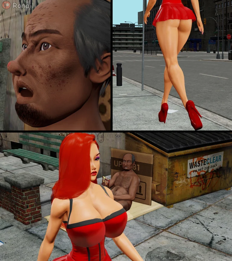 Jessica Rabbit fucks a Homeless Fan porn comic picture 5