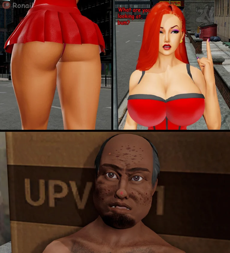 Jessica Rabbit fucks a Homeless Fan porn comic picture 55