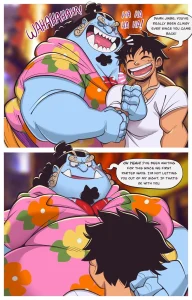 Jinbe X Luffy porn comic picture 1
