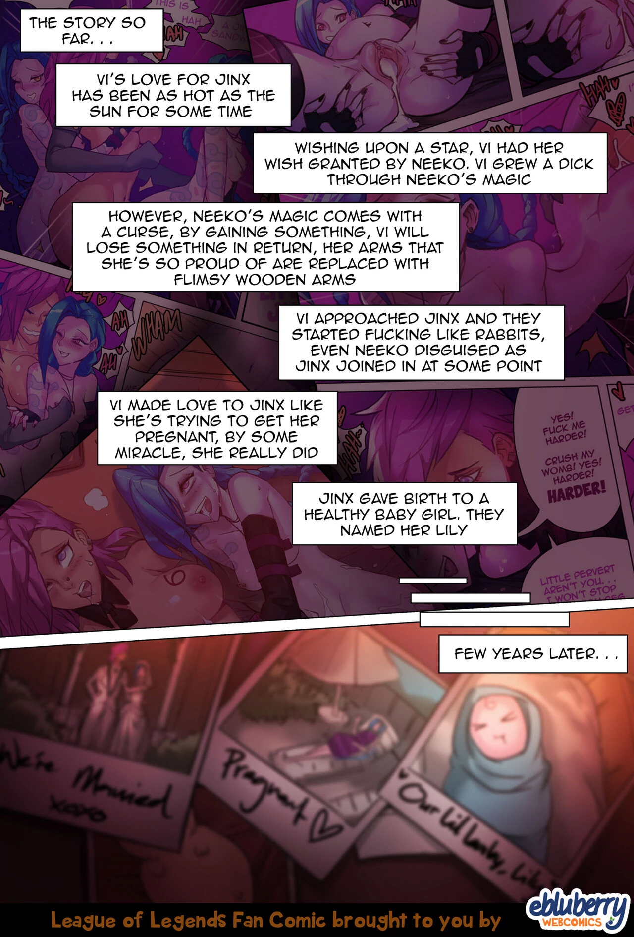 Jinx x Vi x Jinx 2 + Caitlyn porn comic picture 2