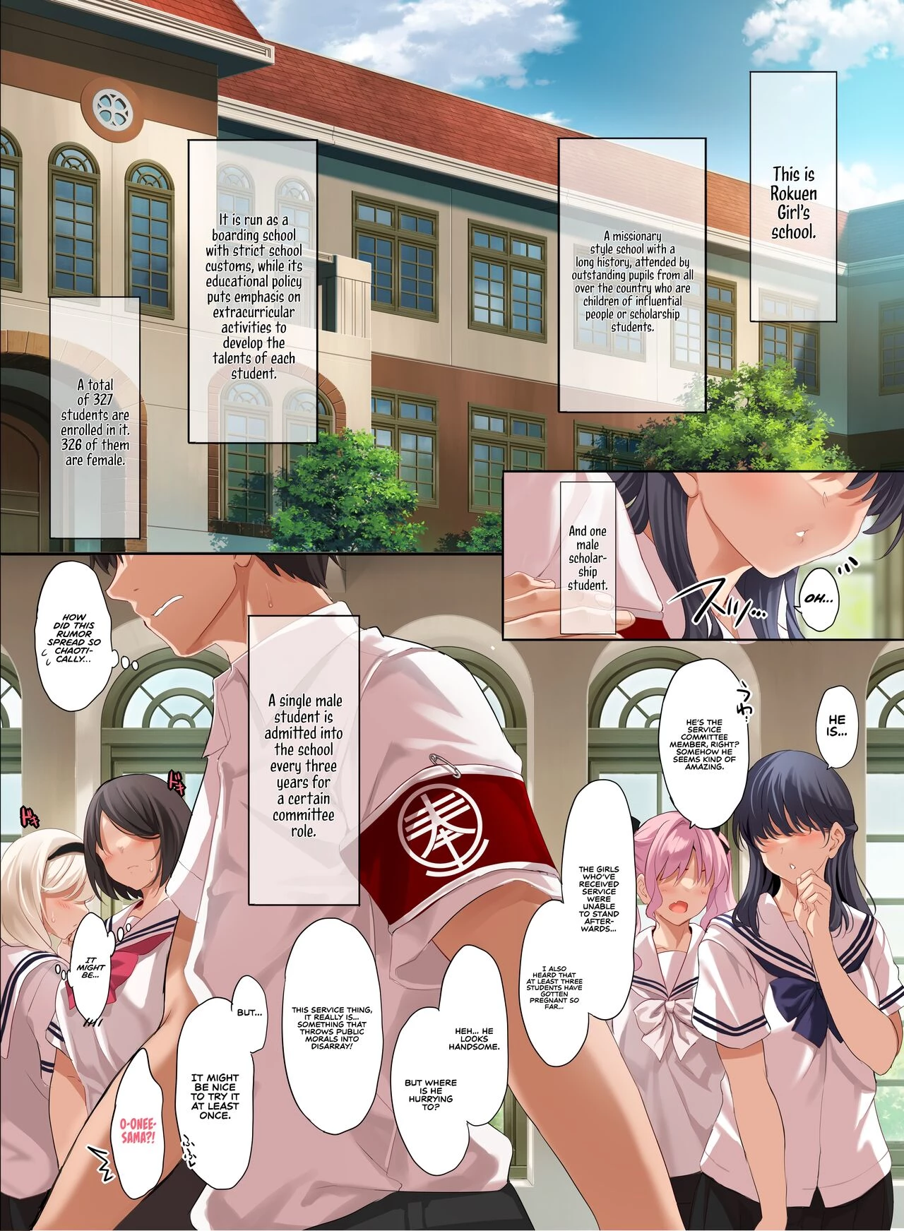 Jogakkou de Otoko Hitori na node Kousoku de Seiyoku no Hakeguchi ni Sareru Nichijou 2-Jigenme porn comic picture 3