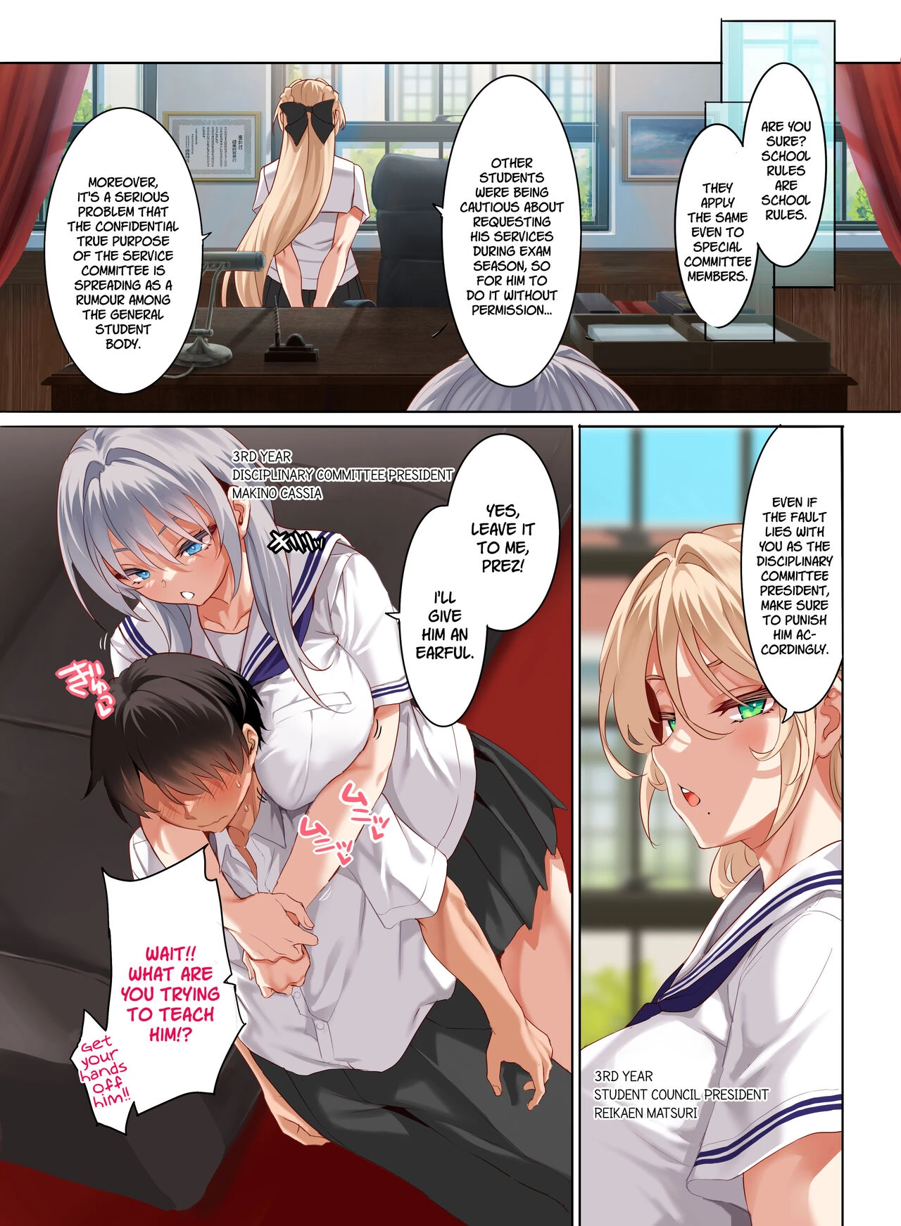 Jogakkou de Otoko Hitori na node Kousoku de Seiyoku no Hakeguchi ni Sareru Nichijou 4-Jigenme porn comic picture 13