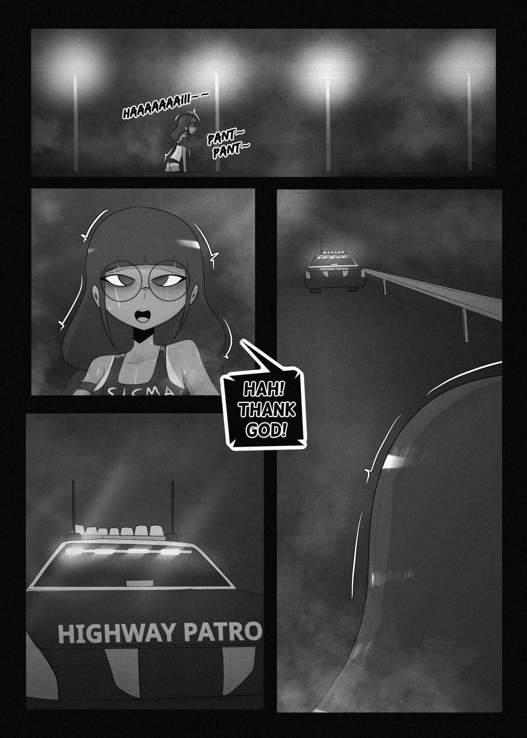 jogger gets captured by succubus in disguise porn comic picture 2