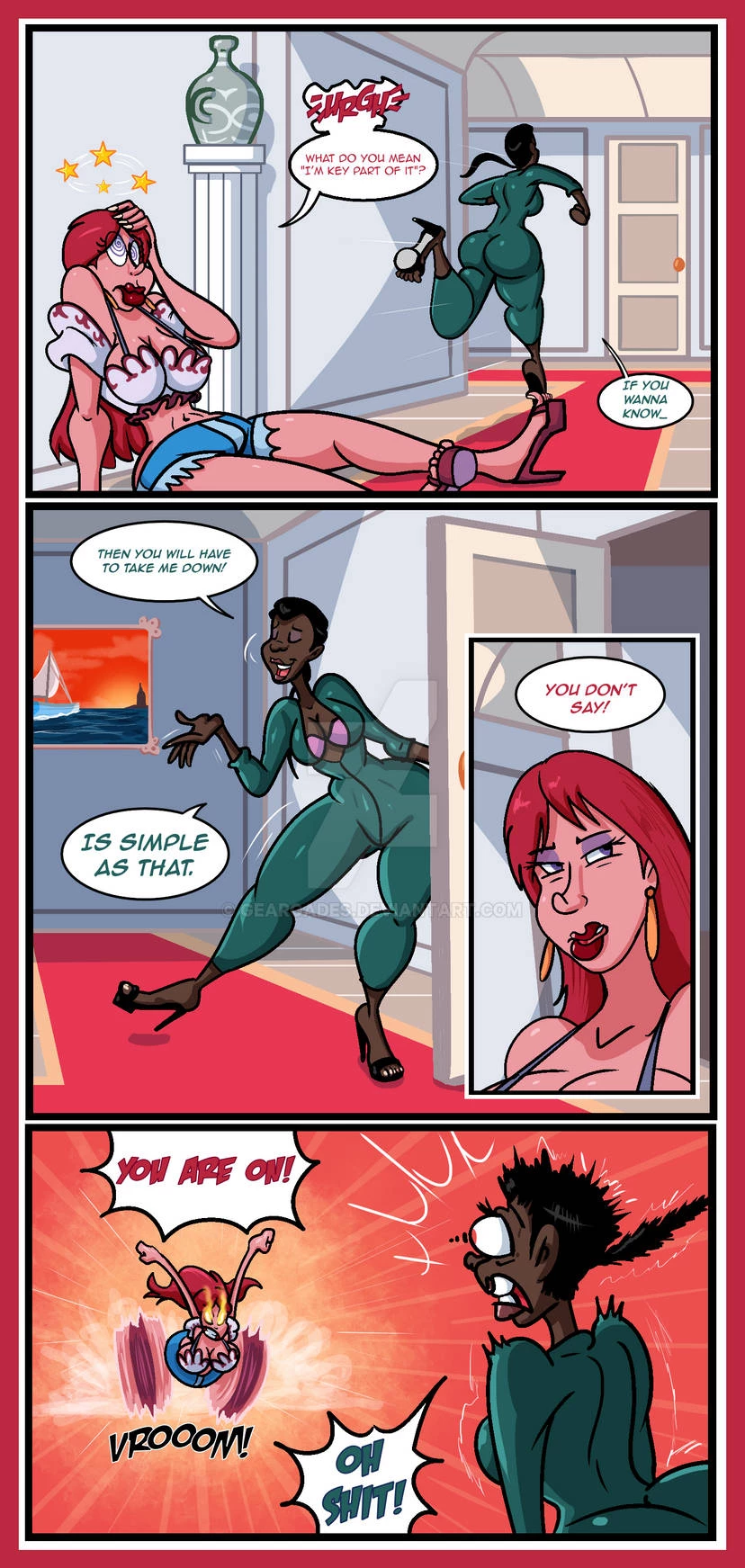 Johnny and Marshie - A House of Boobs porn comic picture 31