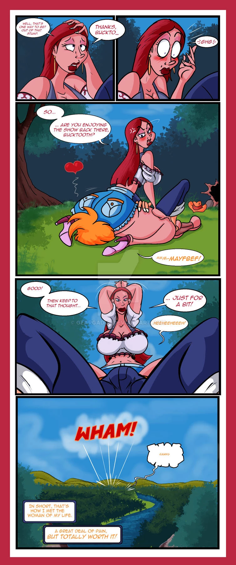 Johnny and Marshie - A House of Boobs porn comic picture 5