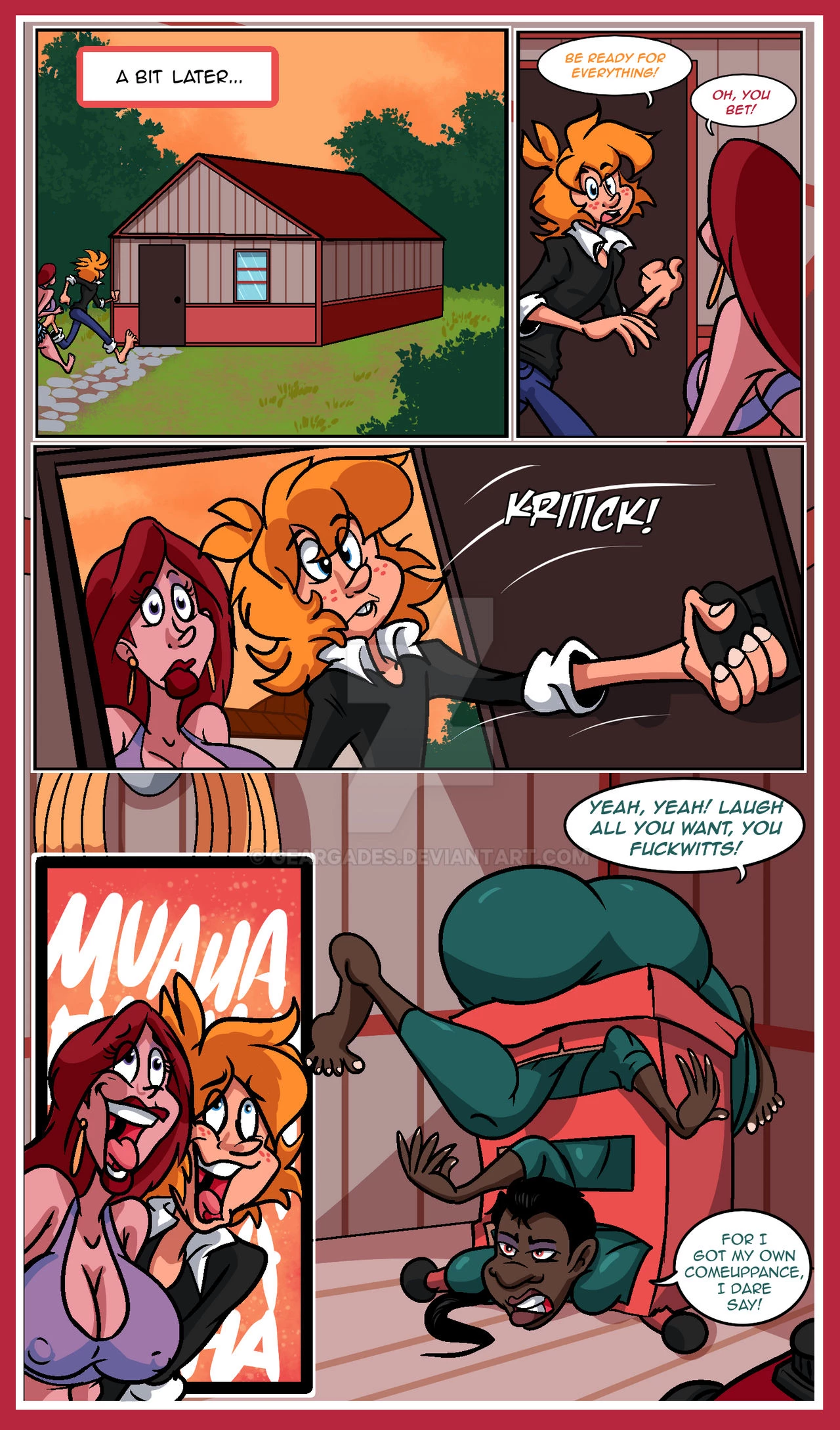 Johnny and Marshie - A House of Boobs porn comic picture 62