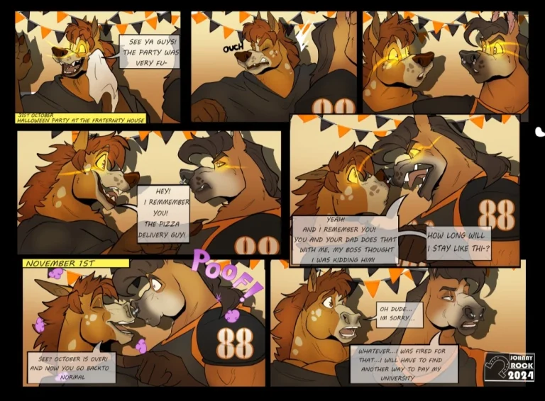Johnny rock transformation into a werewolf porn comic picture 17