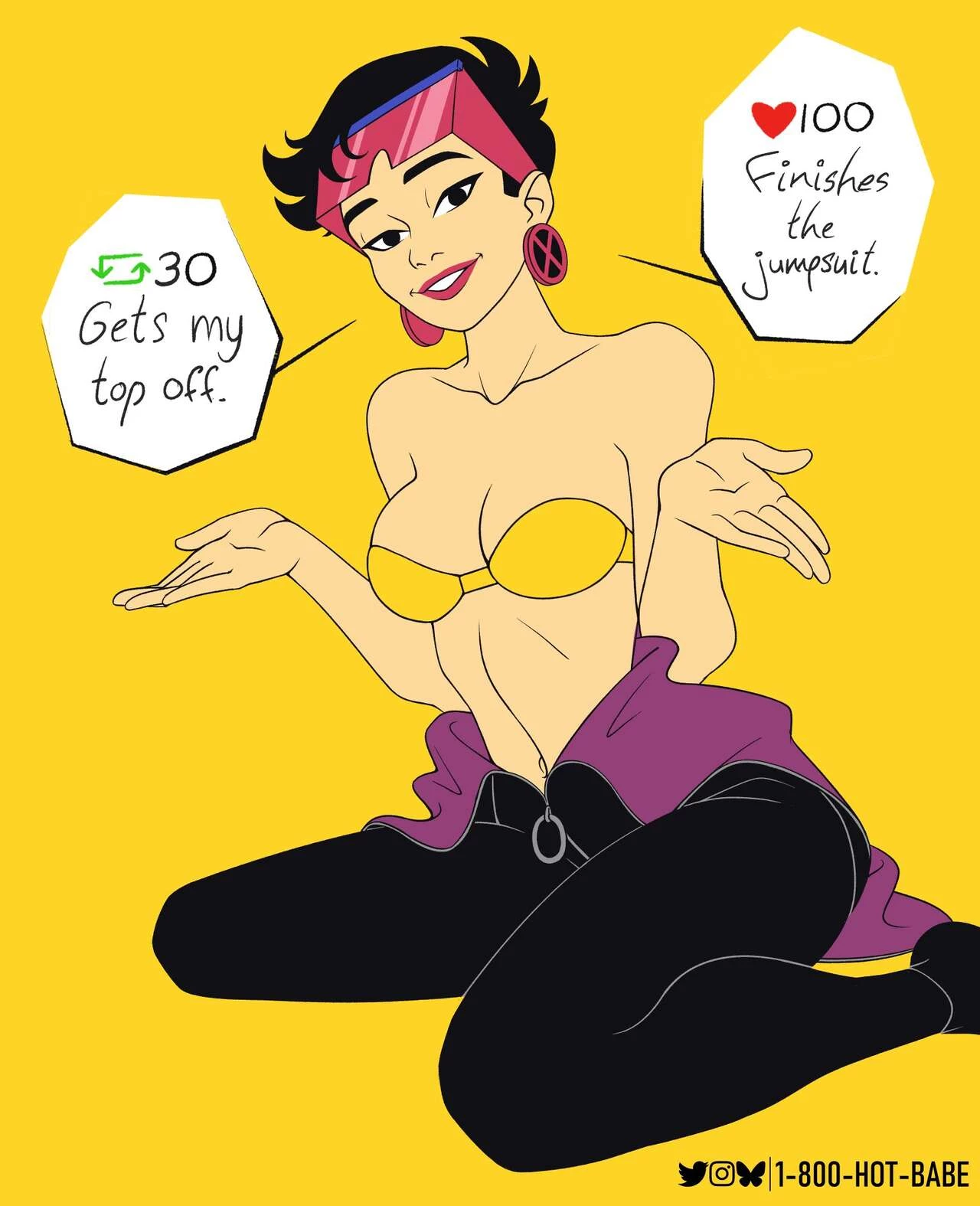 Jubilee strip game porn comic picture 3