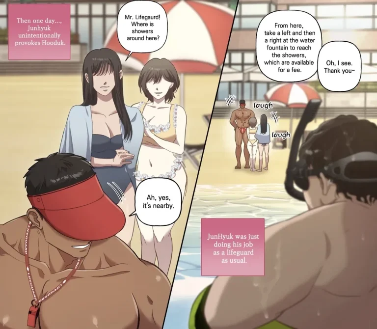 JunHyuk's Job Paradise ~LifeGaurd~ | JunHyuk-kun no Beit Zanmai -Lifeguard Hen- porn comic picture 11