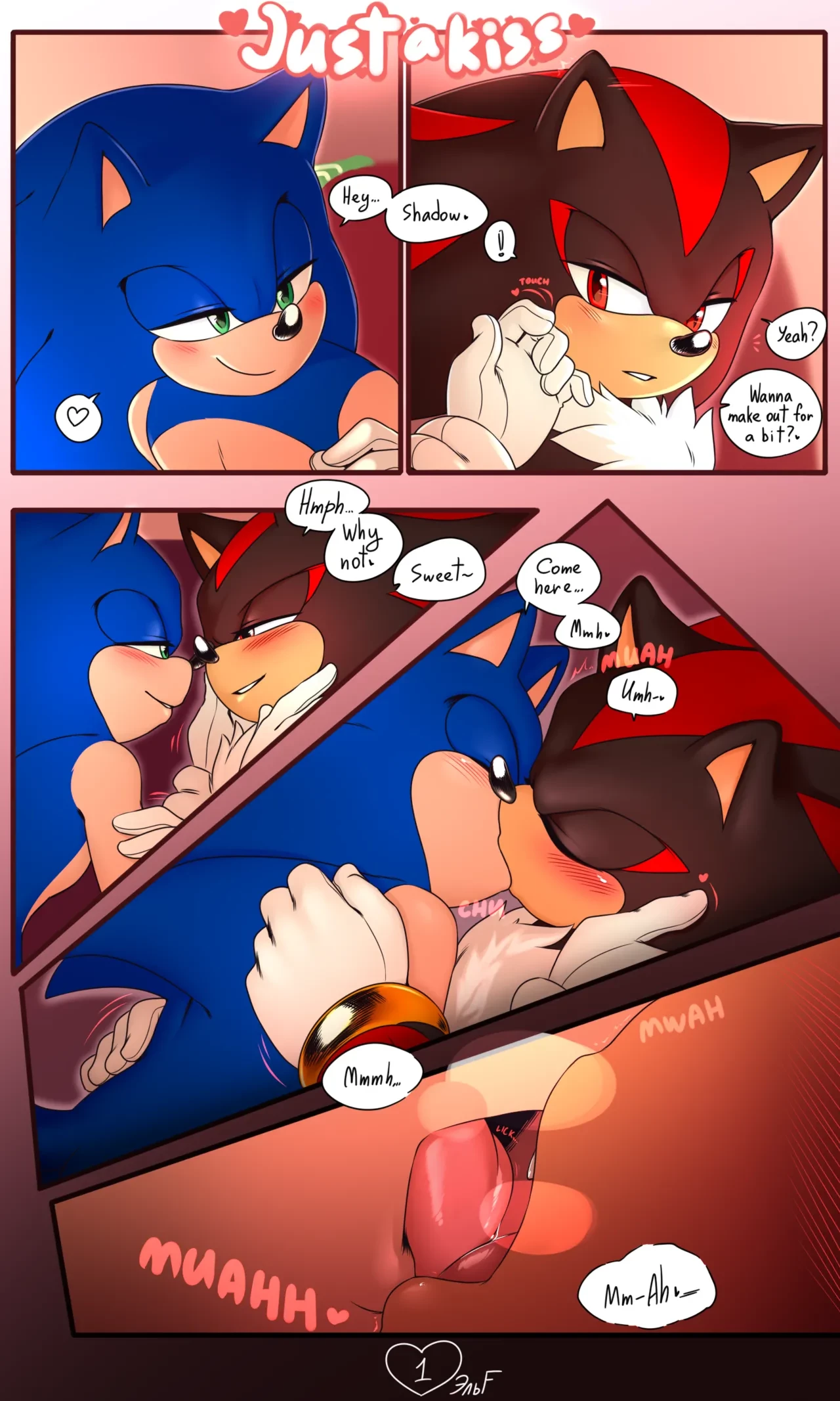 Just a kiss porn comic picture 1