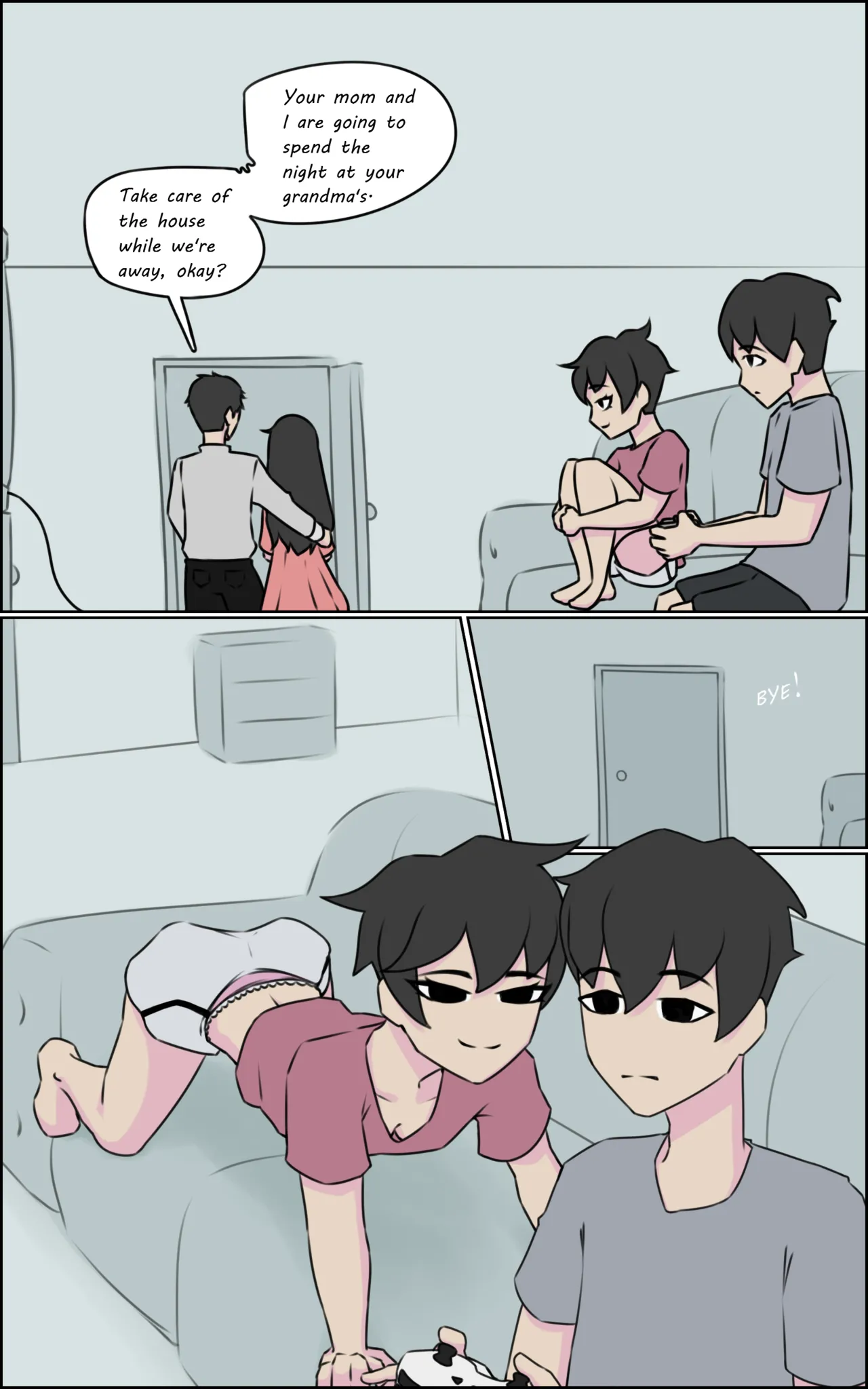 Just Me and My Sister porn comic picture 6
