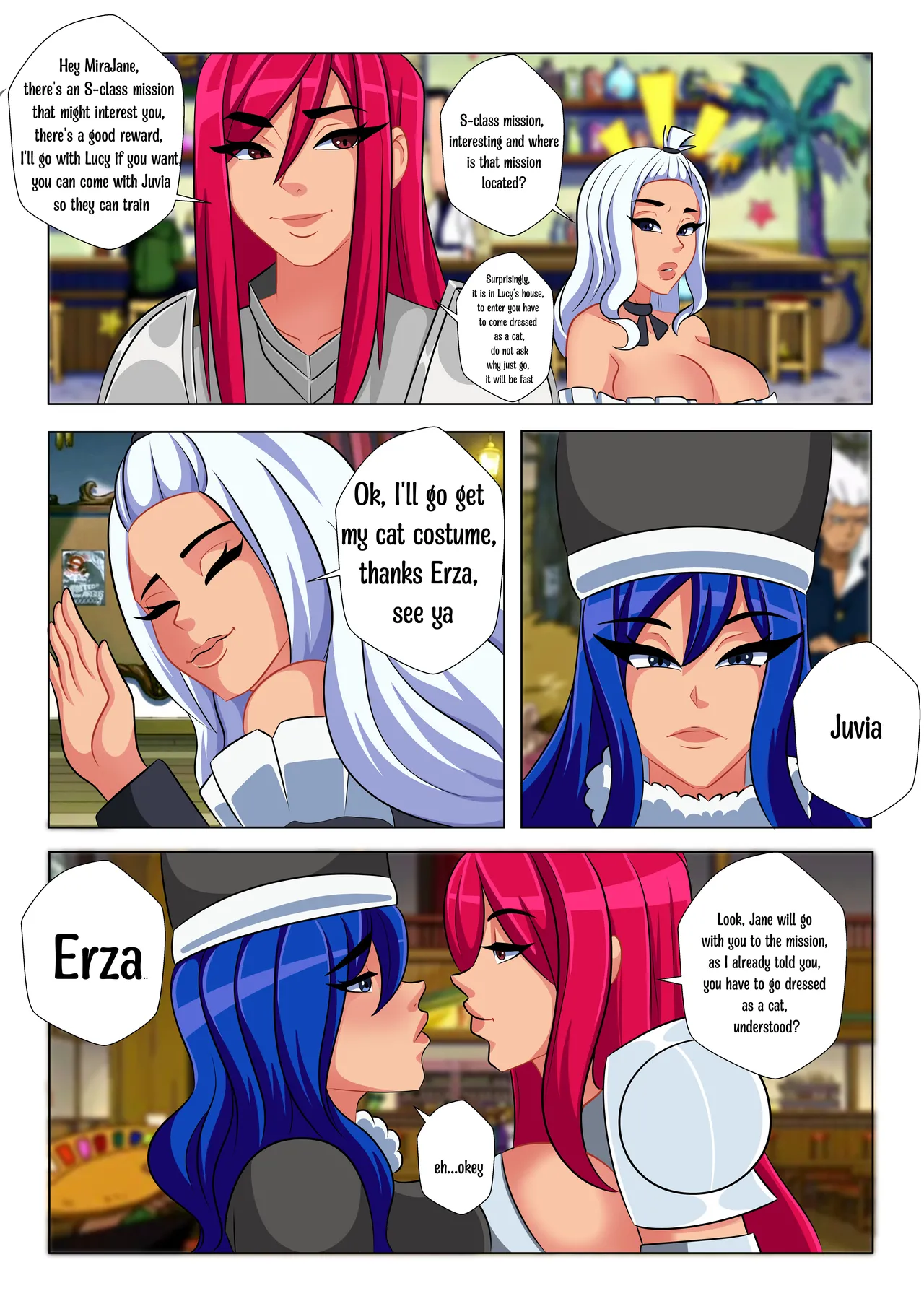 Juvia and MaryJane porn comic picture 1