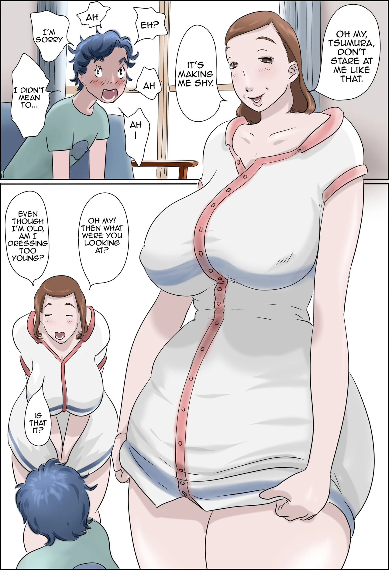 Kanojo no Hahaoya ga Guigui Sasottekuru Ken | My Girlfriend's Mother Jumps my Bones porn comic picture 7