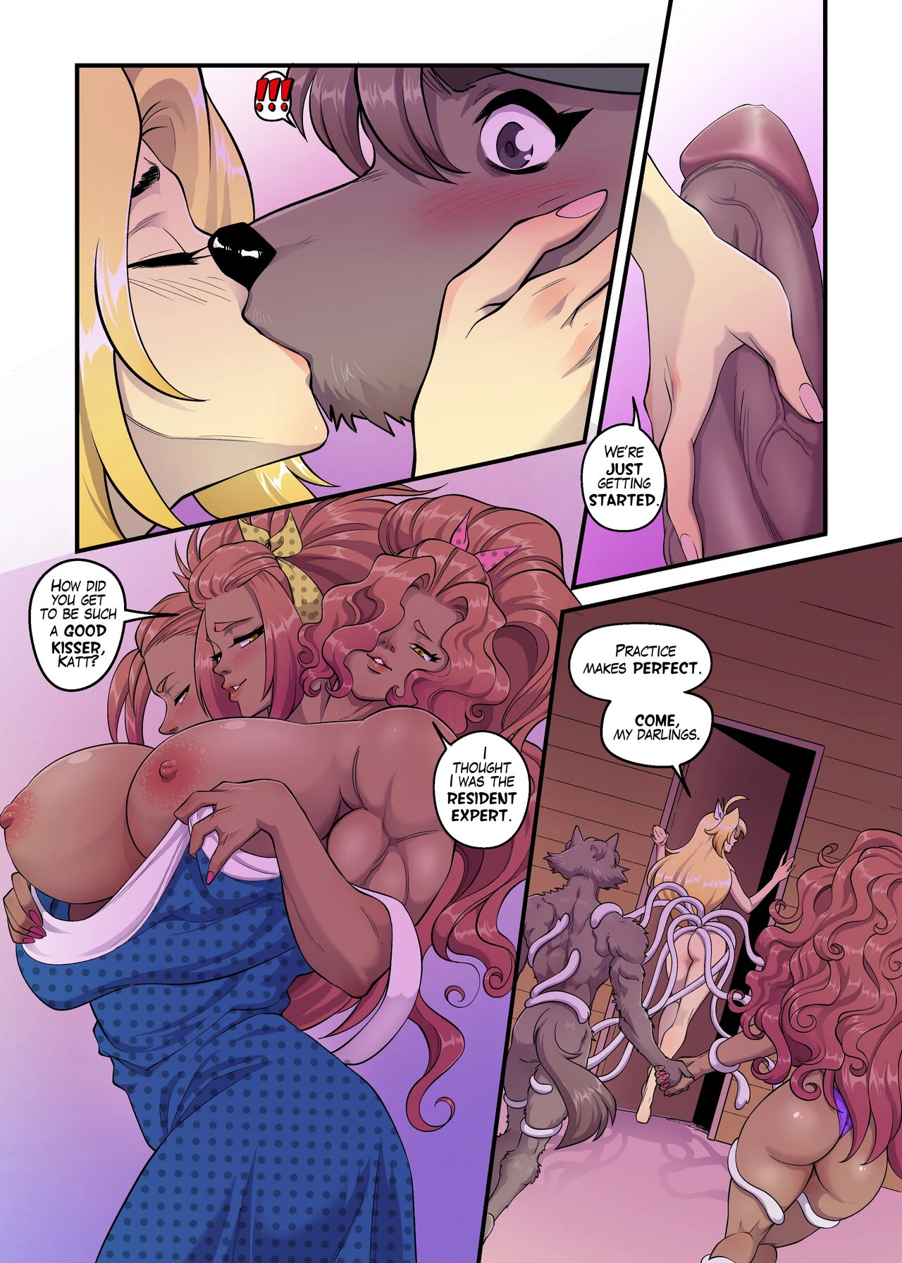 Katt x Minerva x London Part 1 + 2 porn comic picture 19