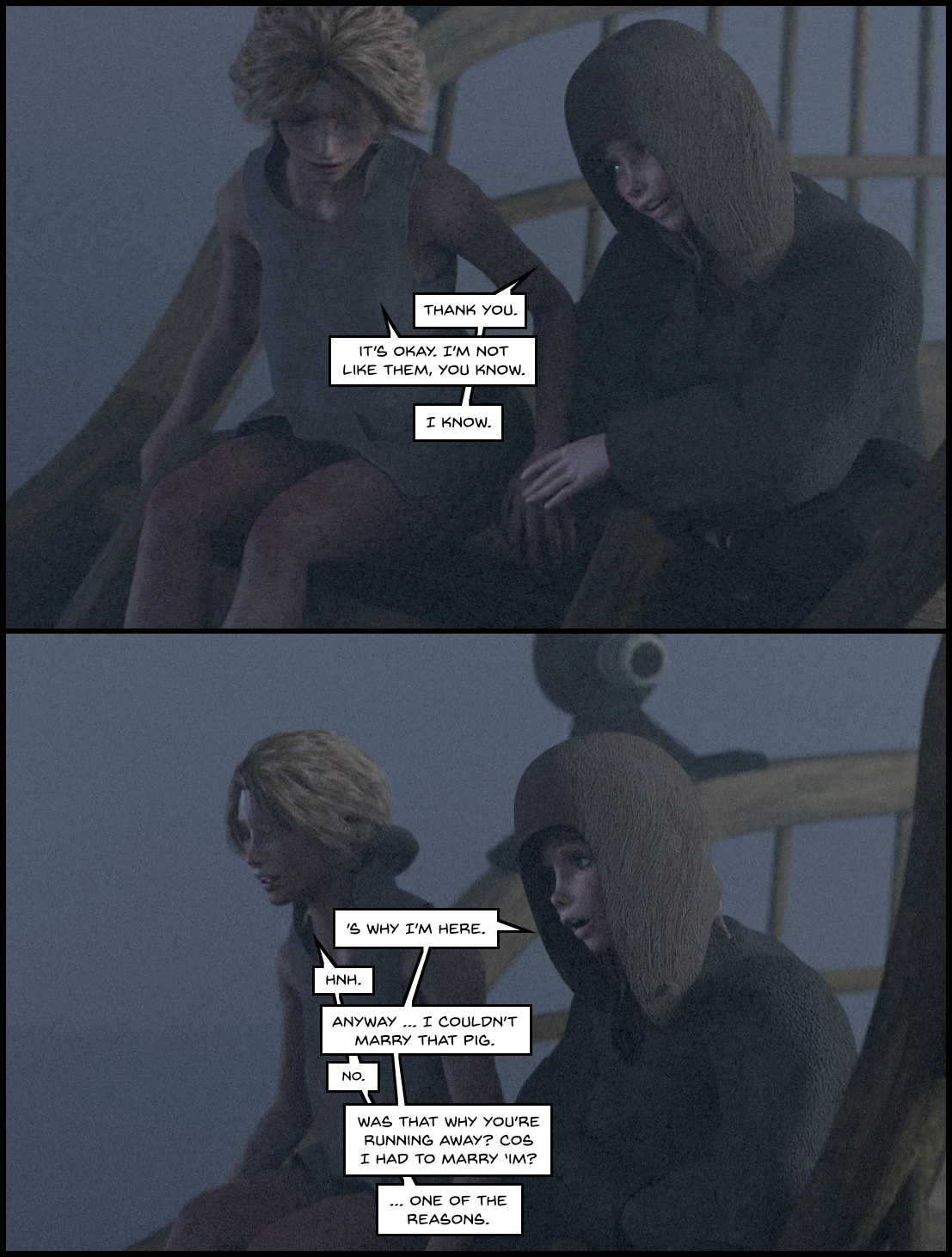 Kinfolk to the quiet skies porn comic picture 28