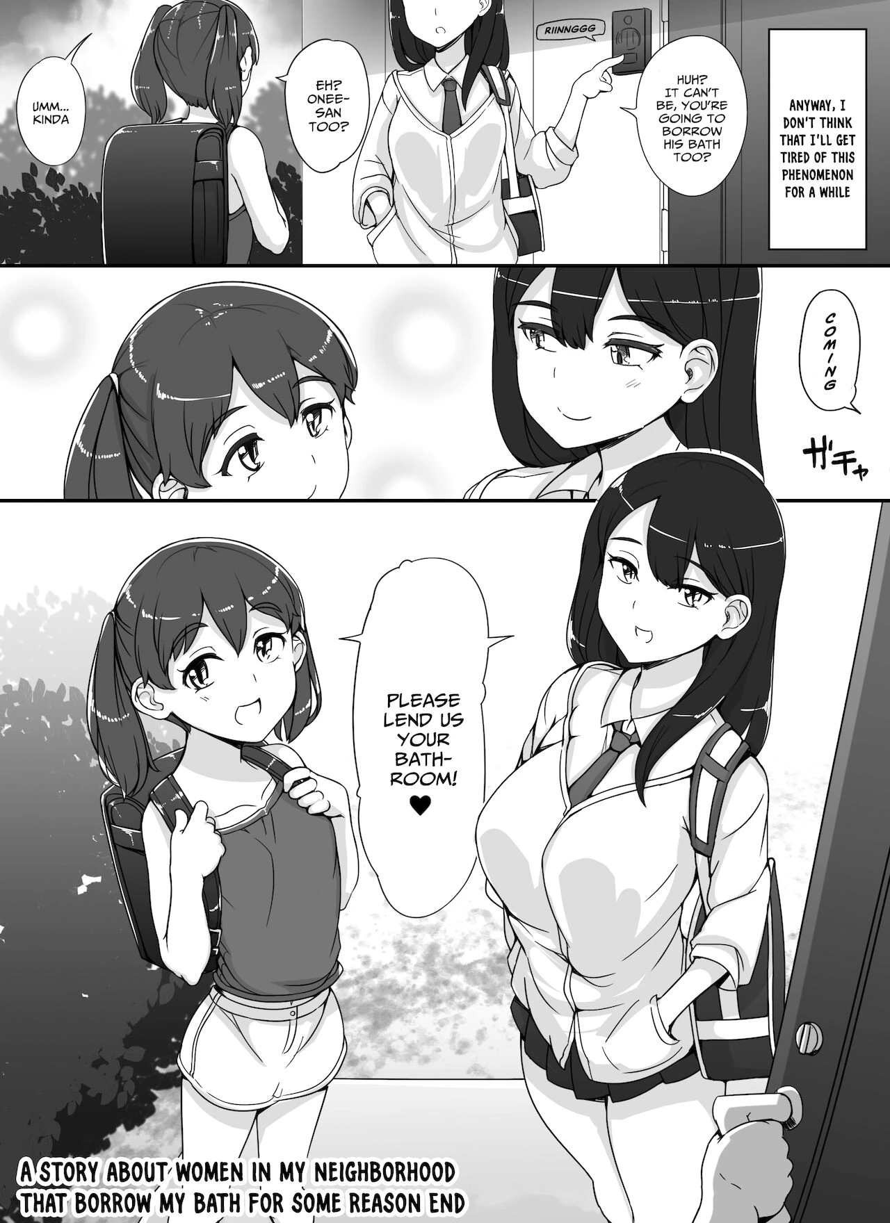 Kinjo no Onnatachi ga Nazeka Ore no Ie no Furo ni Hairi ni Kuru Ken porn comic picture 66