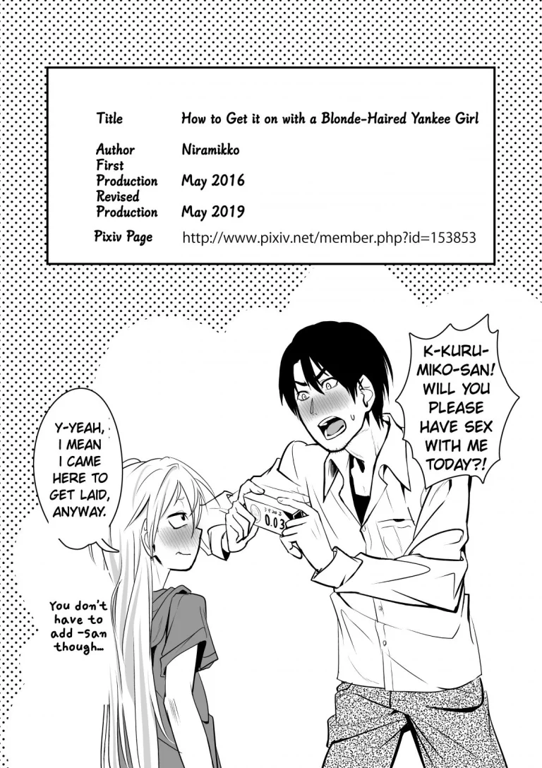 Kinpatsu Yancha-kei Kanojo to no Kurashikata "Saenai Seinen ga Junjou Yankee to Deatta Sono Hi ni Sex & Kekkon Shichau Ohanashi" porn comic picture 30