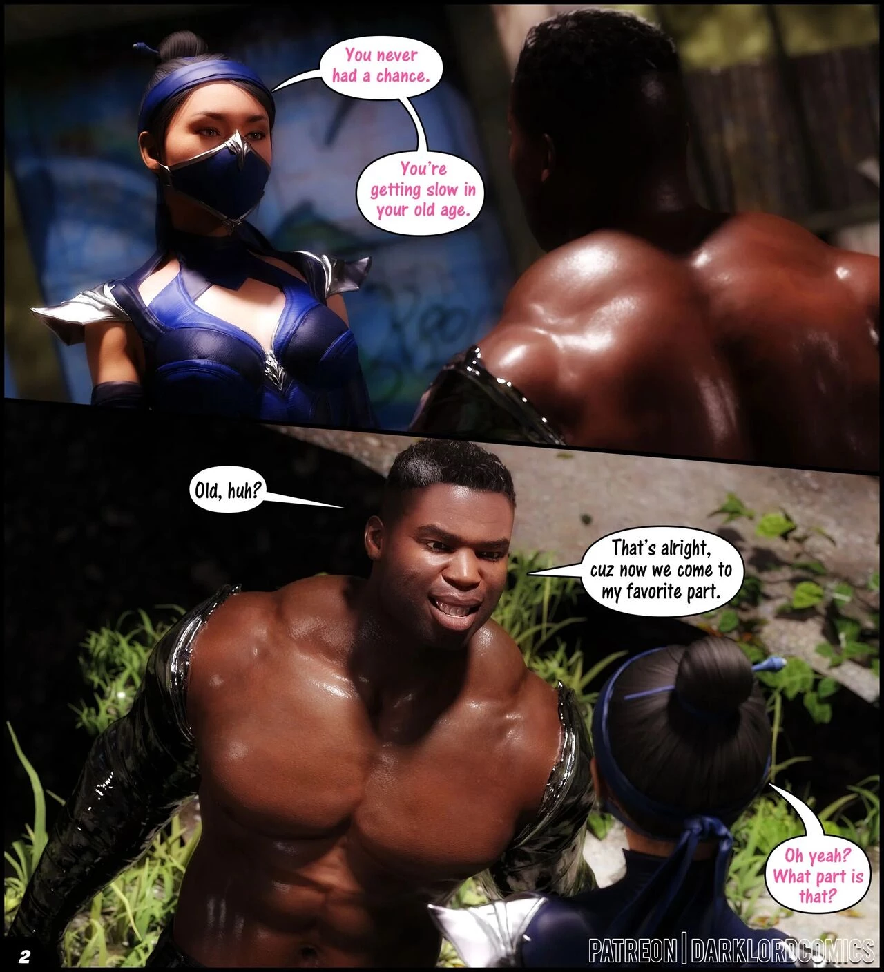 Kitana VS Jax porn comic picture 2