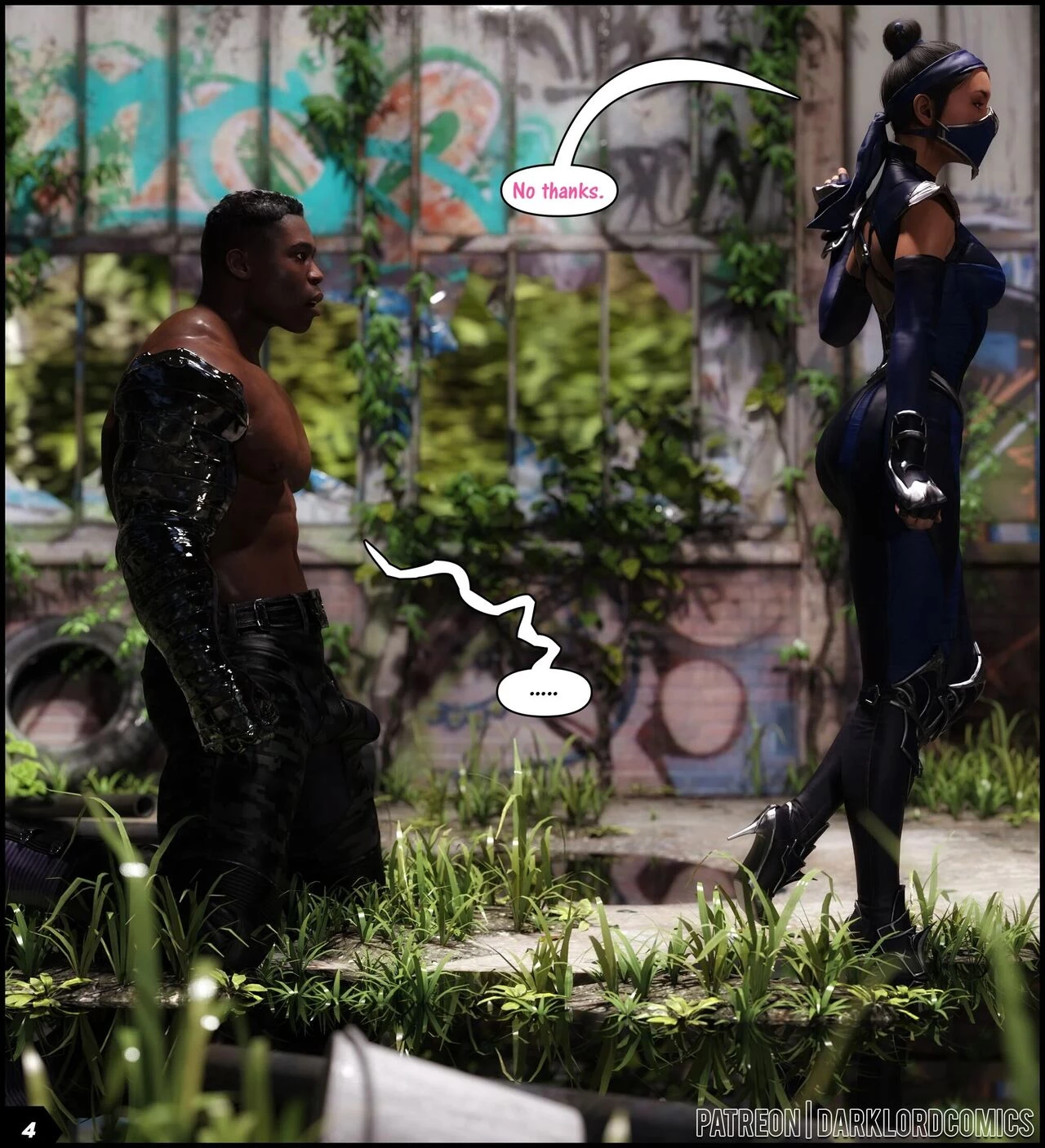 Kitana VS Jax porn comic picture 4
