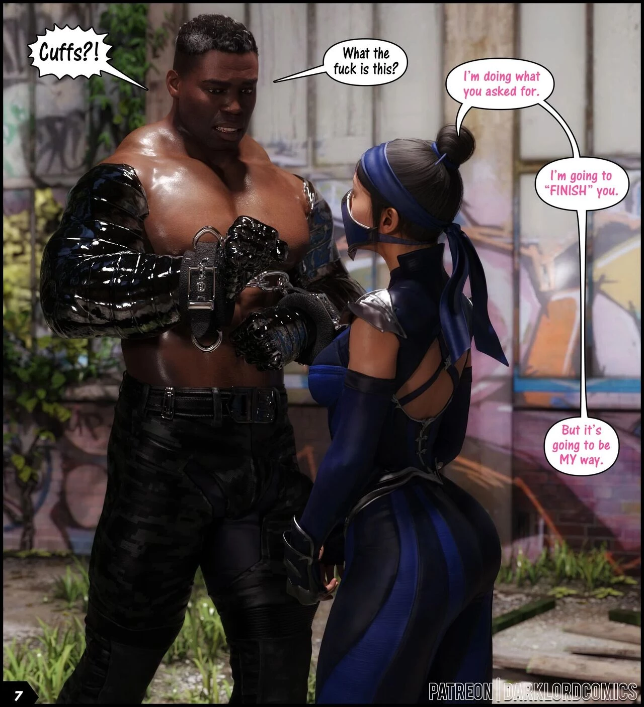 Kitana VS Jax porn comic picture 7