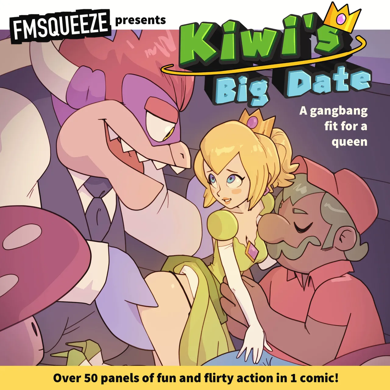 Kiwi's Big Date- A Gangbang Fit for a Queen porn comic picture 1