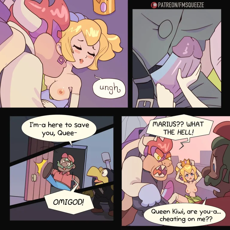 Kiwi's Big Date- A Gangbang Fit for a Queen porn comic picture 4