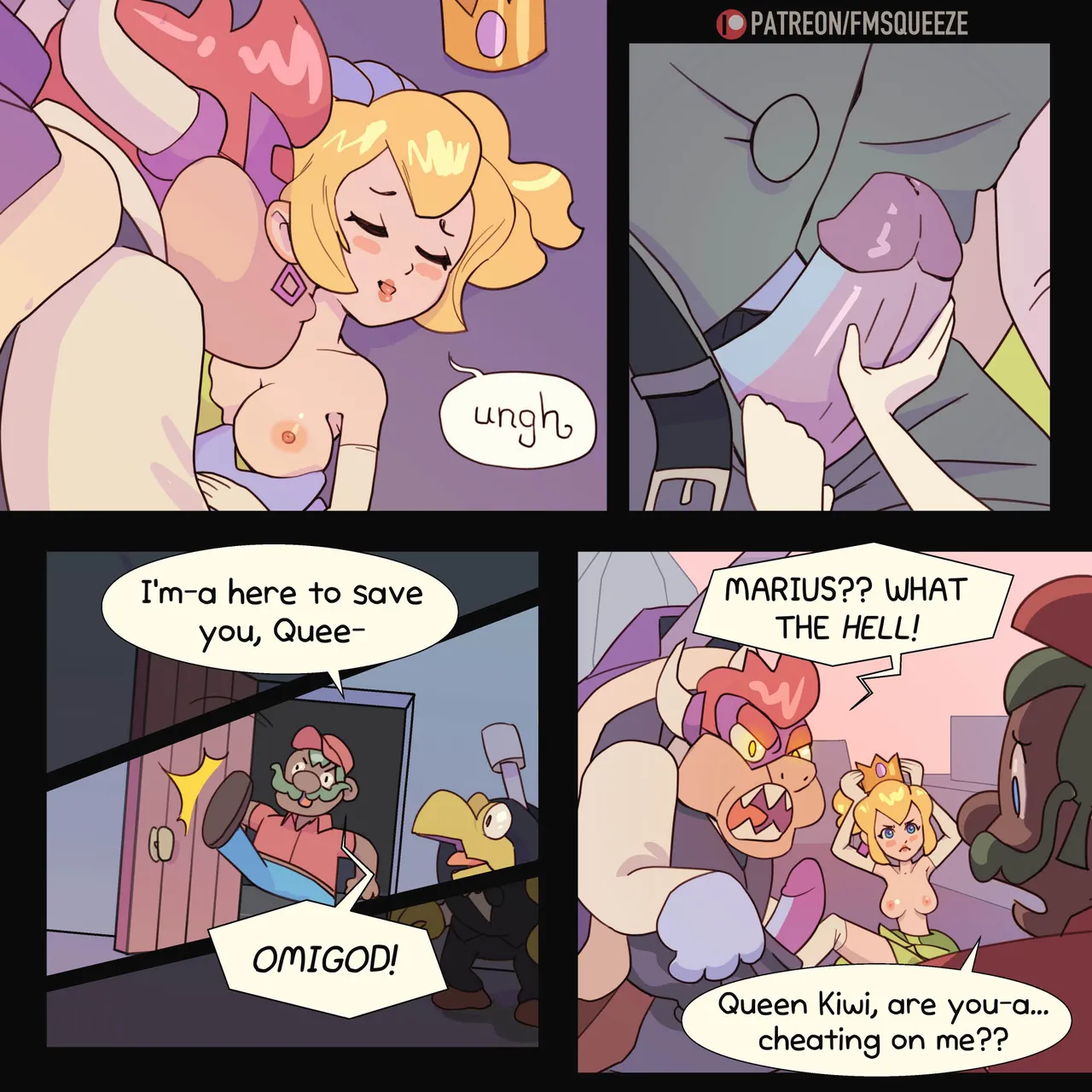 Kiwi's Big Date- A Gangbang Fit for a Queen porn comic picture 4