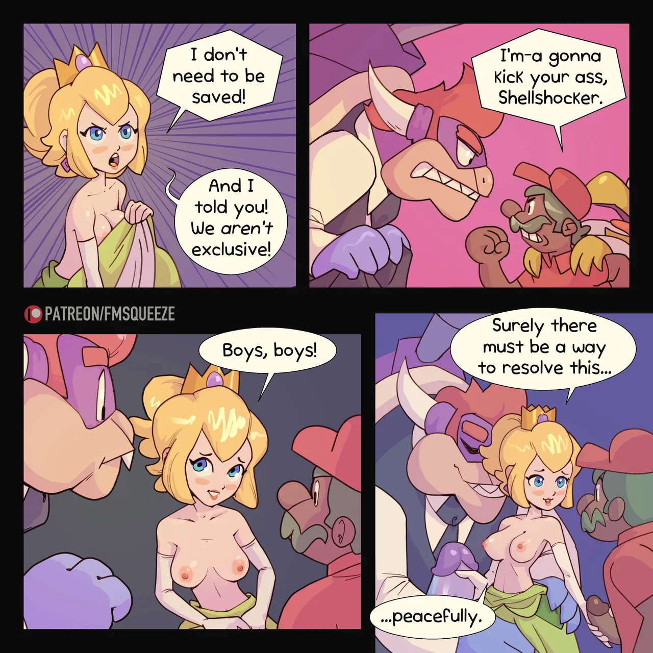 Kiwi's Big Date- A Gangbang Fit for a Queen porn comic picture 5