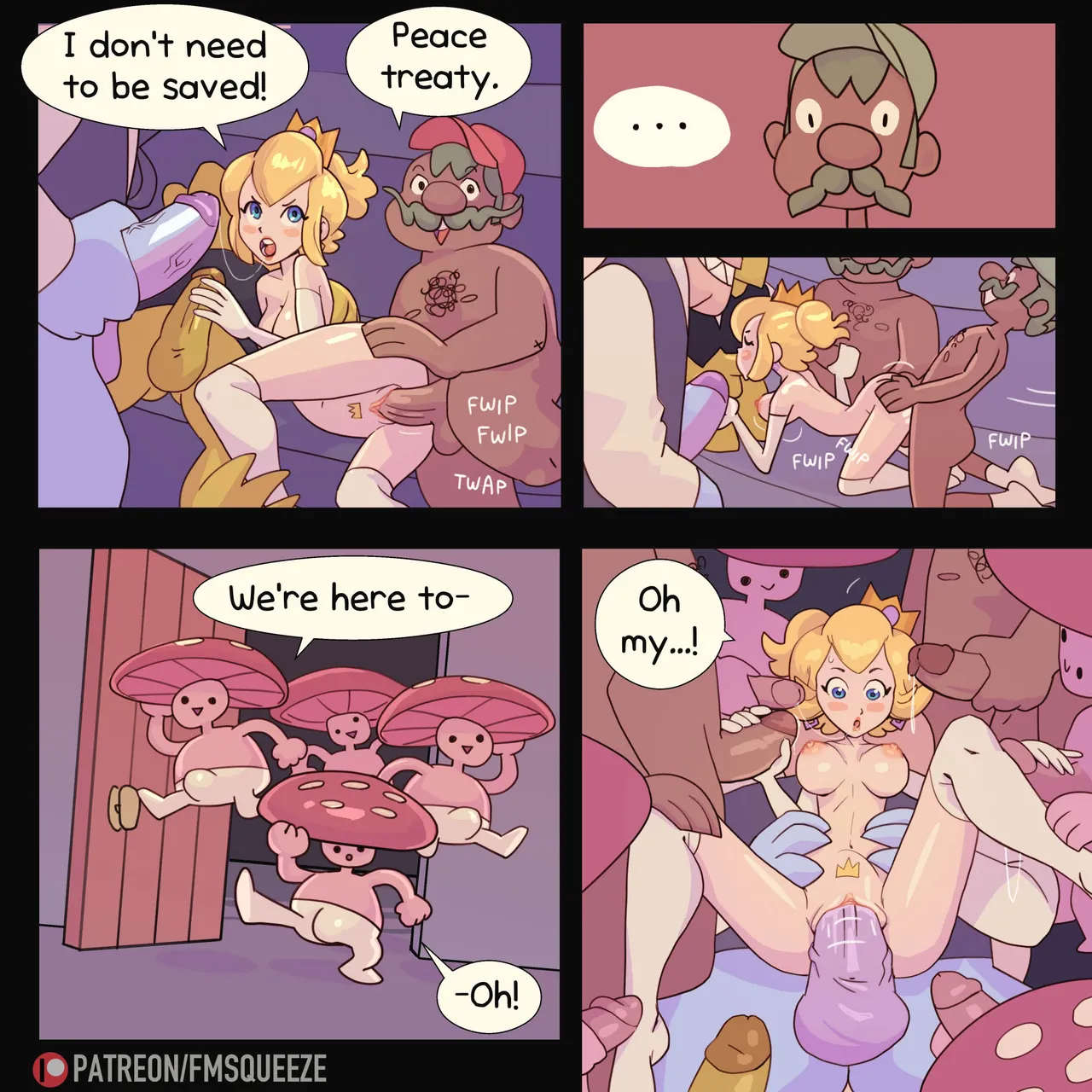 Kiwi's Big Date- A Gangbang Fit for a Queen porn comic picture 7