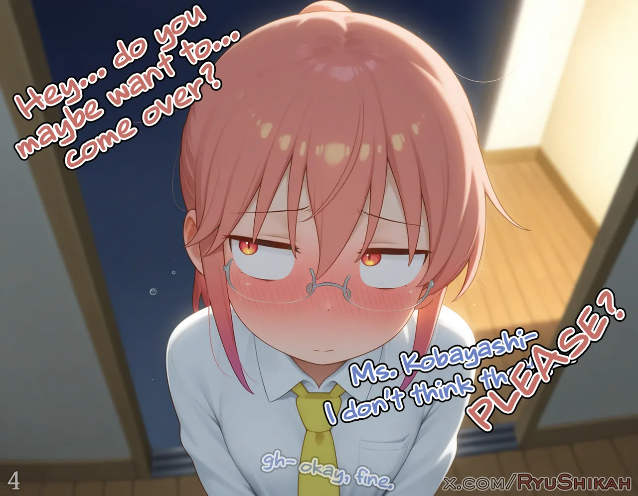 Kobayashi porn comic picture 5