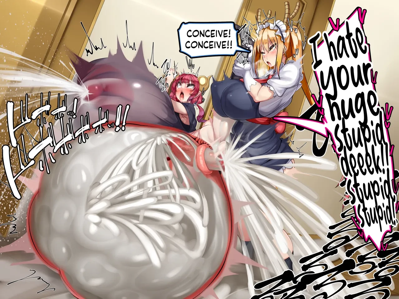 Kobayashi-san Chi no Mesu Dragon ~Haramitagariya no Ryuu~ porn comic picture 86