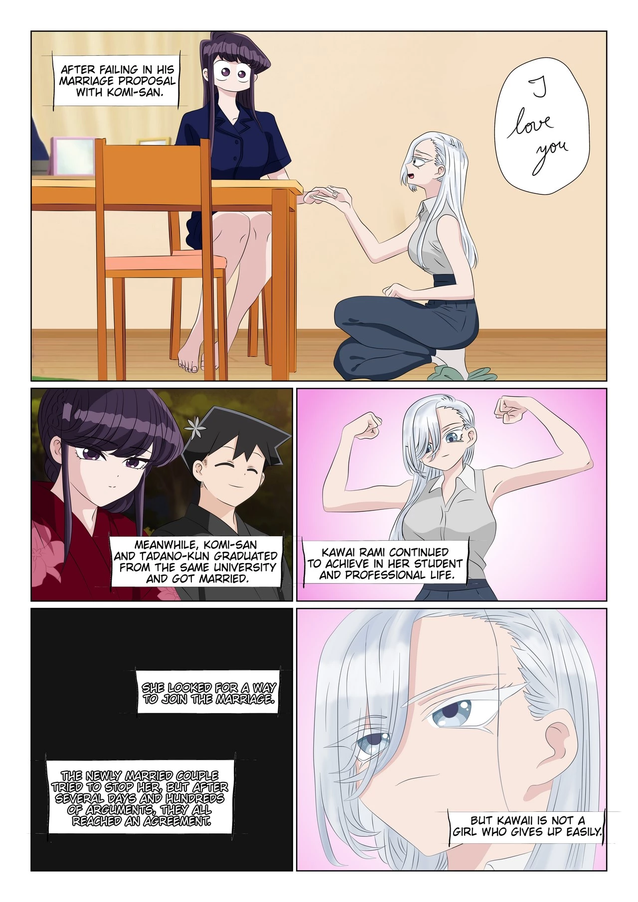 Komi X Kawai X Tadano porn comic picture 1