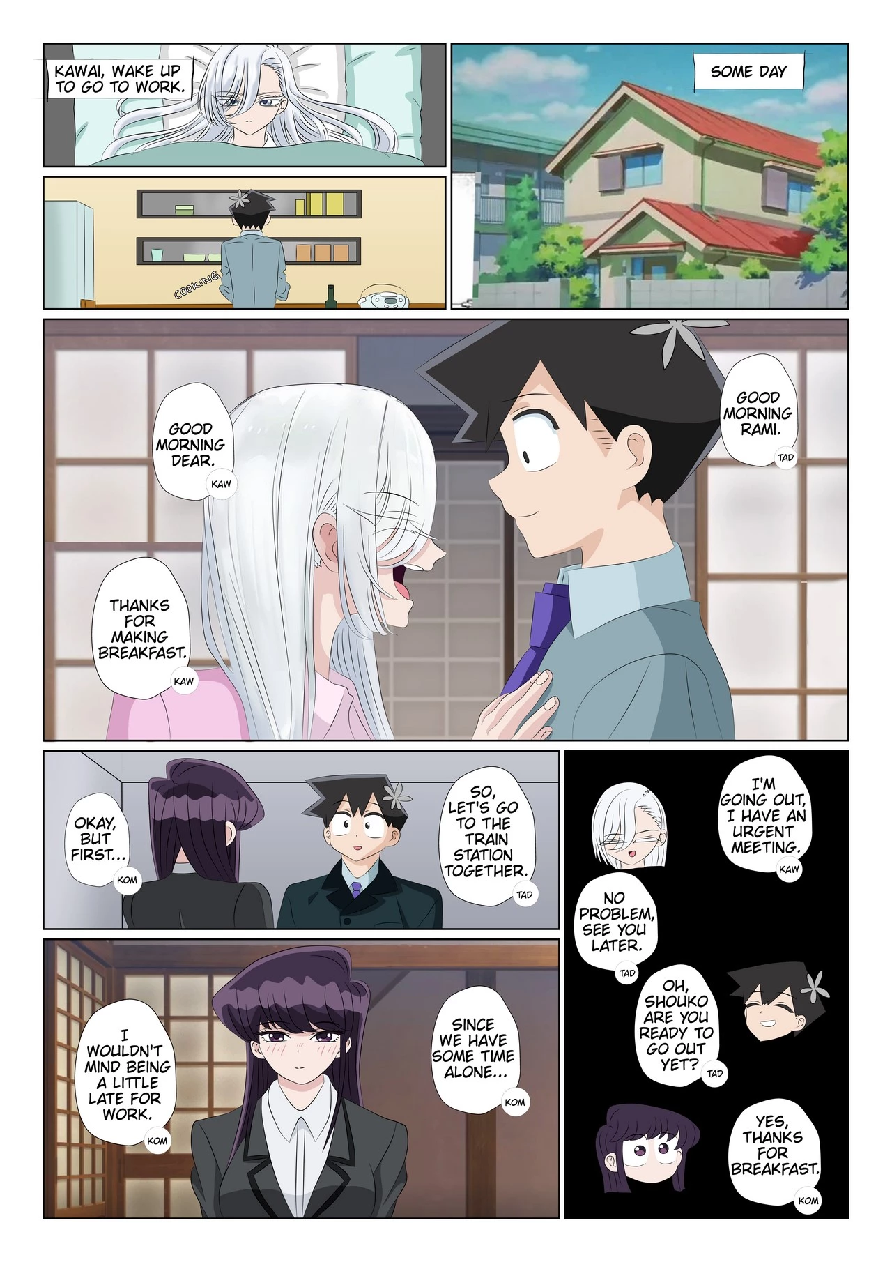 Komi X Kawai X Tadano porn comic picture 2