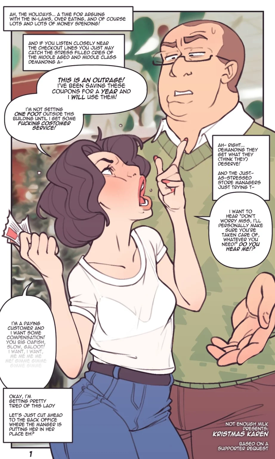 Kristmas Karen porn comic picture 1