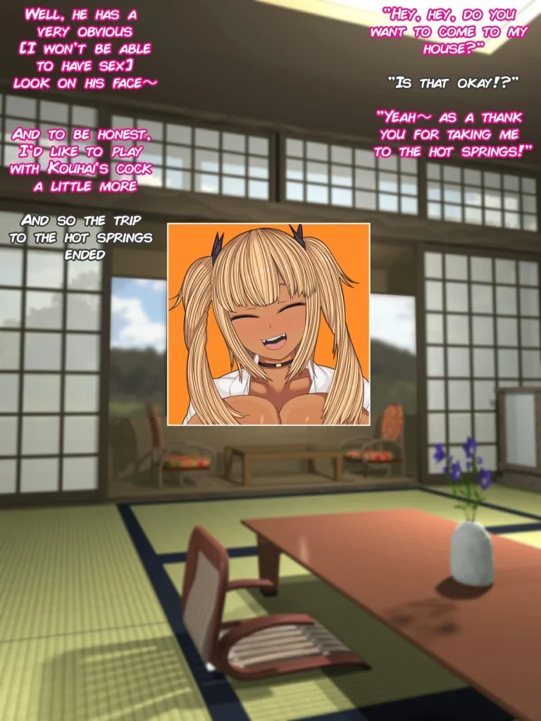 Kuro Gal Senpai to Onsen Namahame Ryokou | Hot Spring Hump Holiday with a Tanned Gal porn comic picture 33