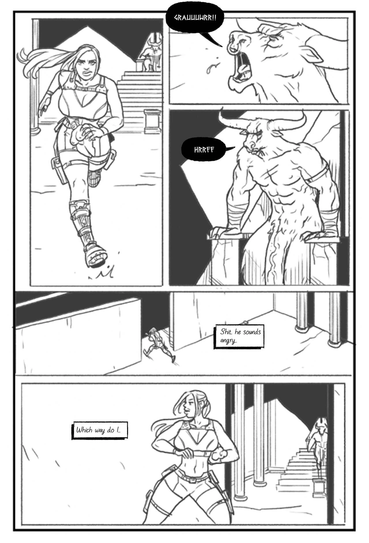 Labyrinth of the Minotaur porn comic picture 8