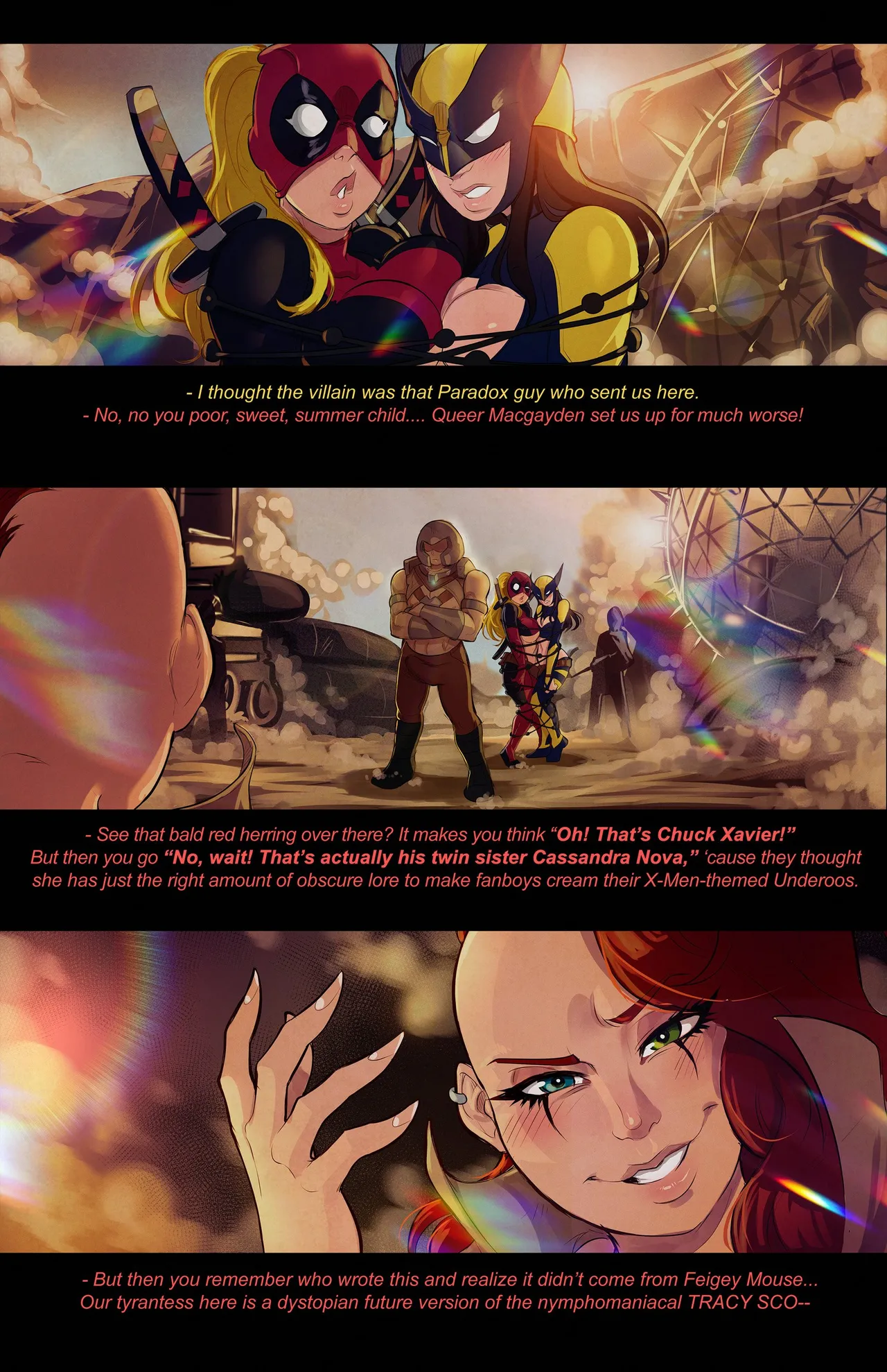 Lady Deadpool and Wolverine Lady porn comic picture 4