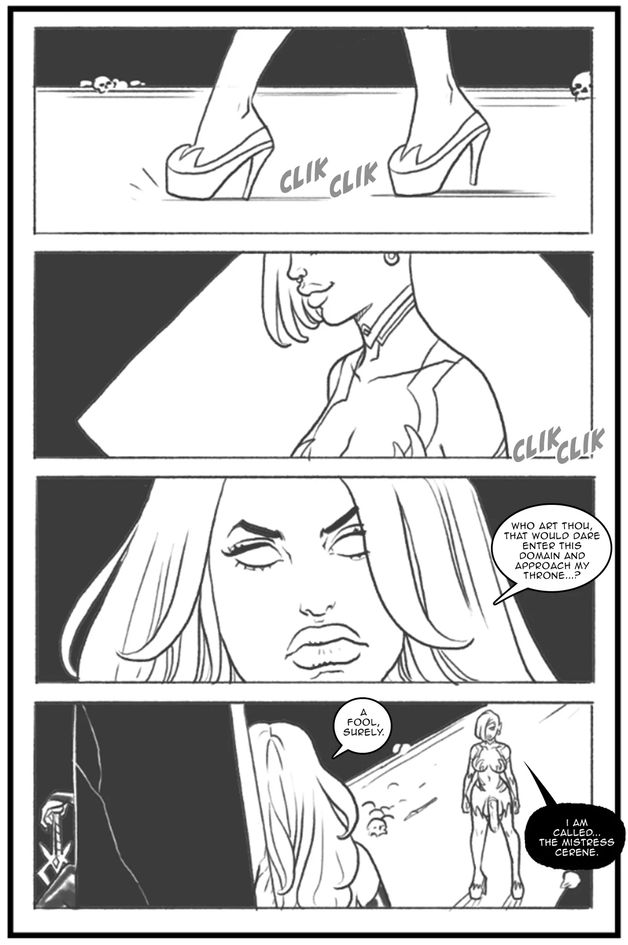 Lady Death vs Cerene porn comic picture 1