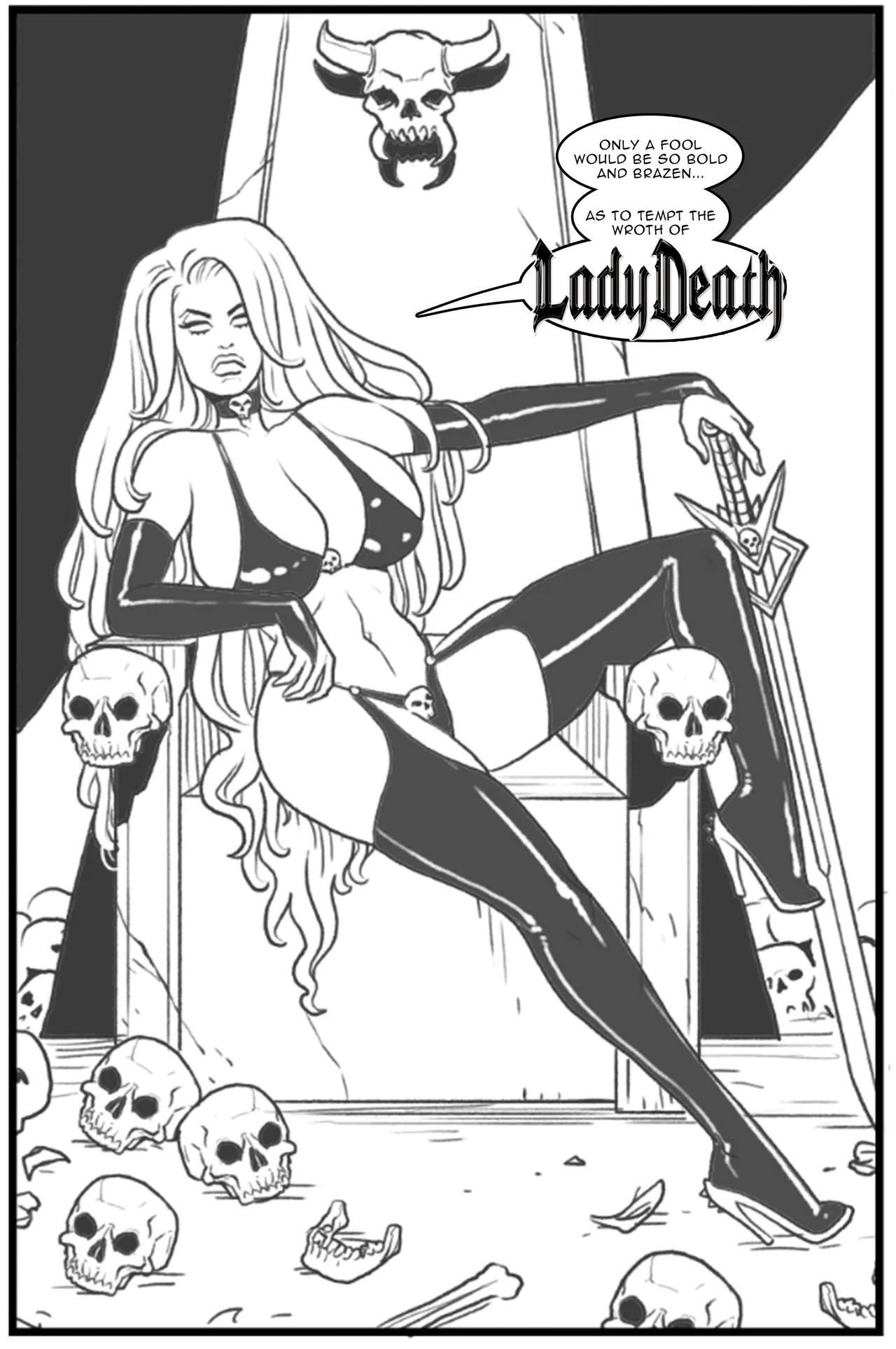 Lady Death vs Cerene porn comic picture 2